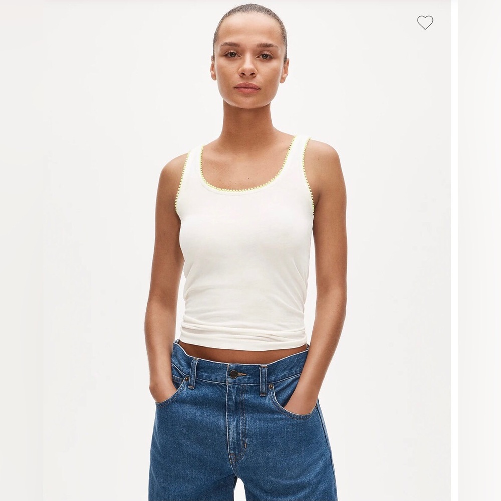 J. Crew Feather Jersey Tank Top
